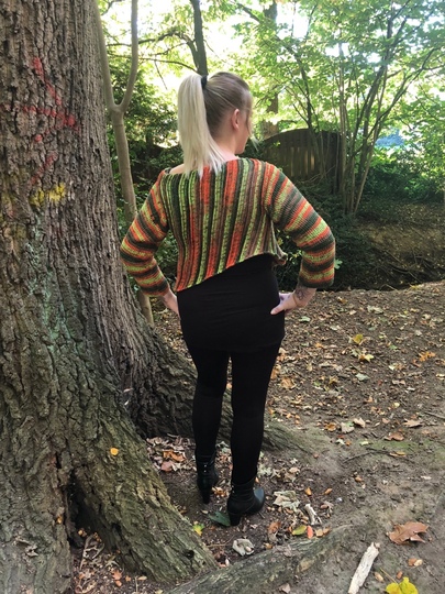 Häkelanleitung Blazer "Herbstlaub" - alle Größen