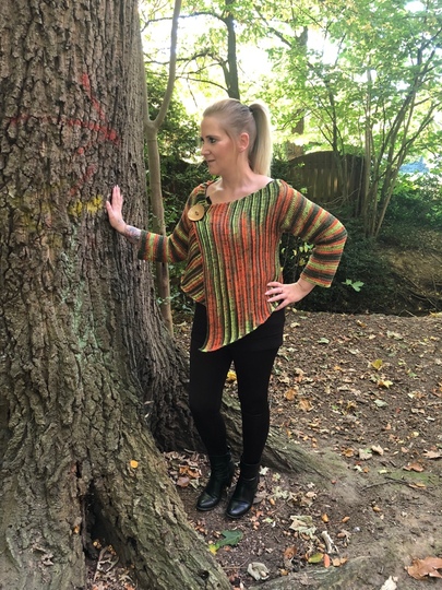 Häkelanleitung Blazer "Herbstlaub" - alle Größen