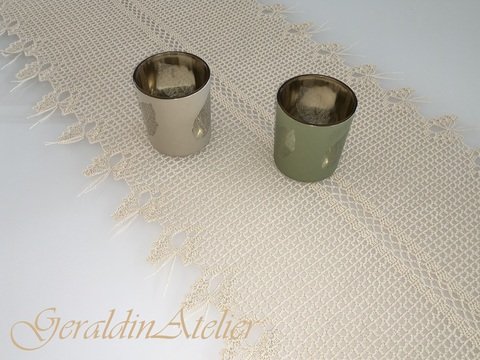 Tischläufer Tischdecke " Schmetterlinge " Häkelanleitung