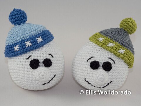 Schneebälle, Amigurumi, Häkelanleitung