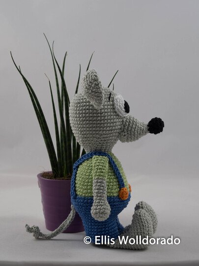 Mäuserich Jonathan, Amigurumi, Häkelanleitung