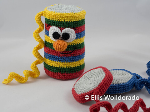 Luftschlangenrolle Armin, Amigurumi, Häkelanleitung