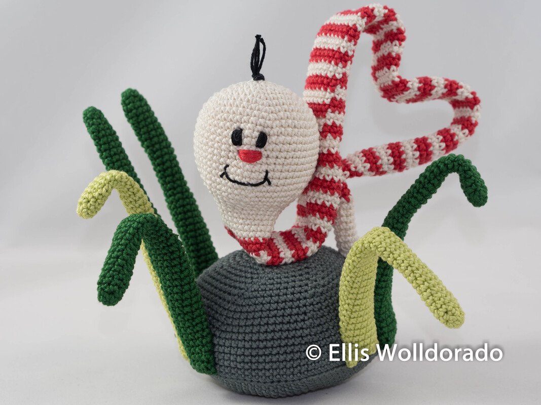 Wurm in Love, Amigurumi, Häkelanleitung
