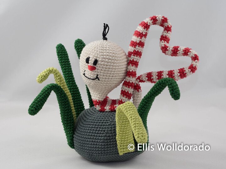 Wurm in Love, Amigurumi, Häkelanleitung