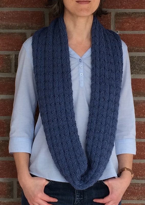 Loopschal "Blaue Poesie" - Bild 7