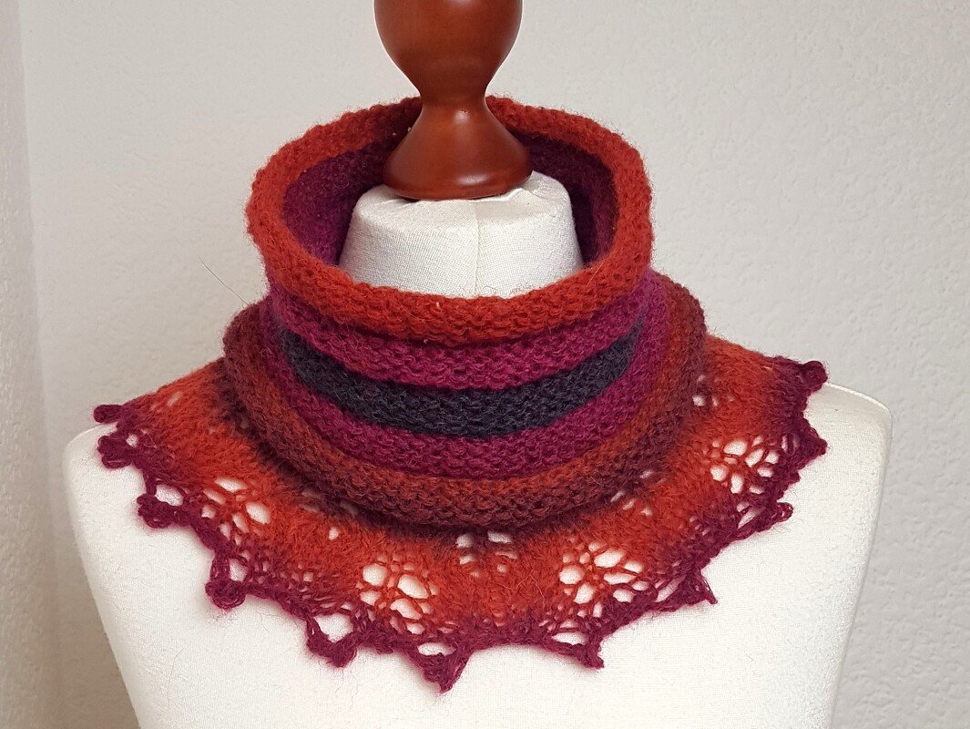 Strickanleitung Loop, Schalkragen, "Kayan", alle Größen