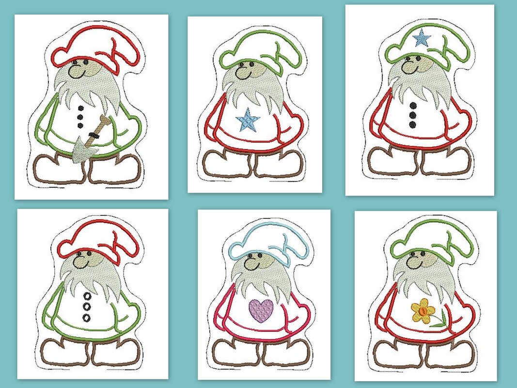 ITH Stickdatei Zwerg Greifling/Rassel für den 13x18cm Rahmen