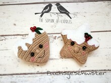 Zimtsterne und Herzen als Dekoration