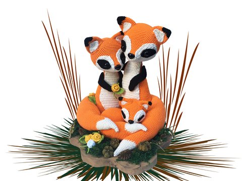 Fox family Pattern Amigurumi