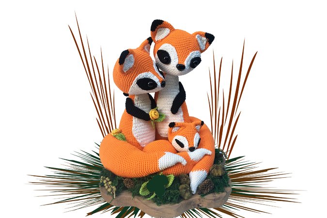 Fox family Pattern Amigurumi