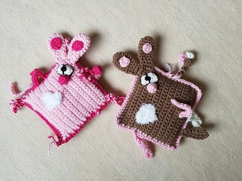 Häkelanleitung Knisterfreund Hase / Greifling/ Babyspielzeug