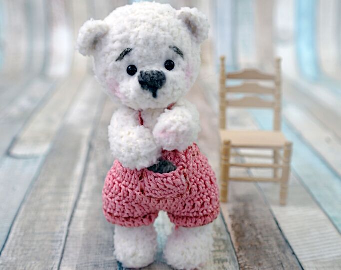 Амигуруми мишка крючком
