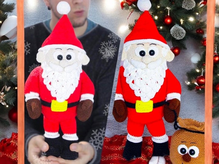 Weihnachtsmann - Häkelanleitung