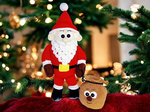 Weihnachtsmann - Häkelanleitung