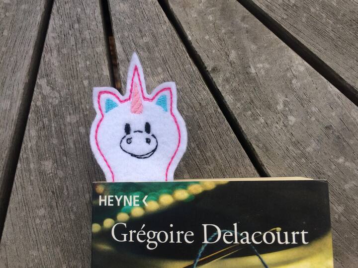 Lesezeichen Einhorn Stickdatei ♥ ITH 13x18