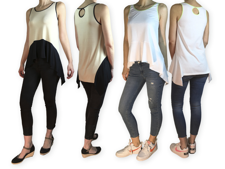 Top/Shirt mit Volant "Tabea-02" - Schnittmuster + Nähanleitung