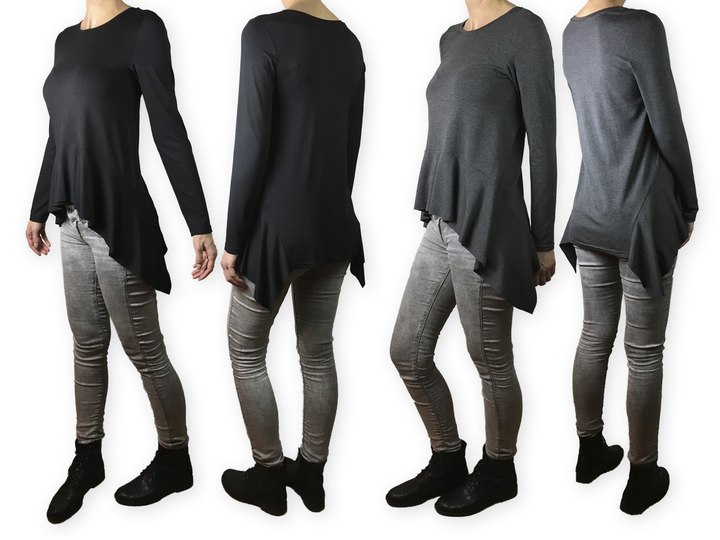 Longsleeve mit Volant "Sabia-01" - Schnittmuster + Nähanleitung