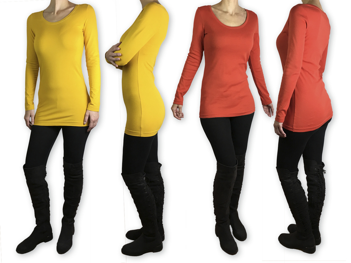 Basic Longsleeve "Sabine-02" - Schnittmuster + Nähanleitung