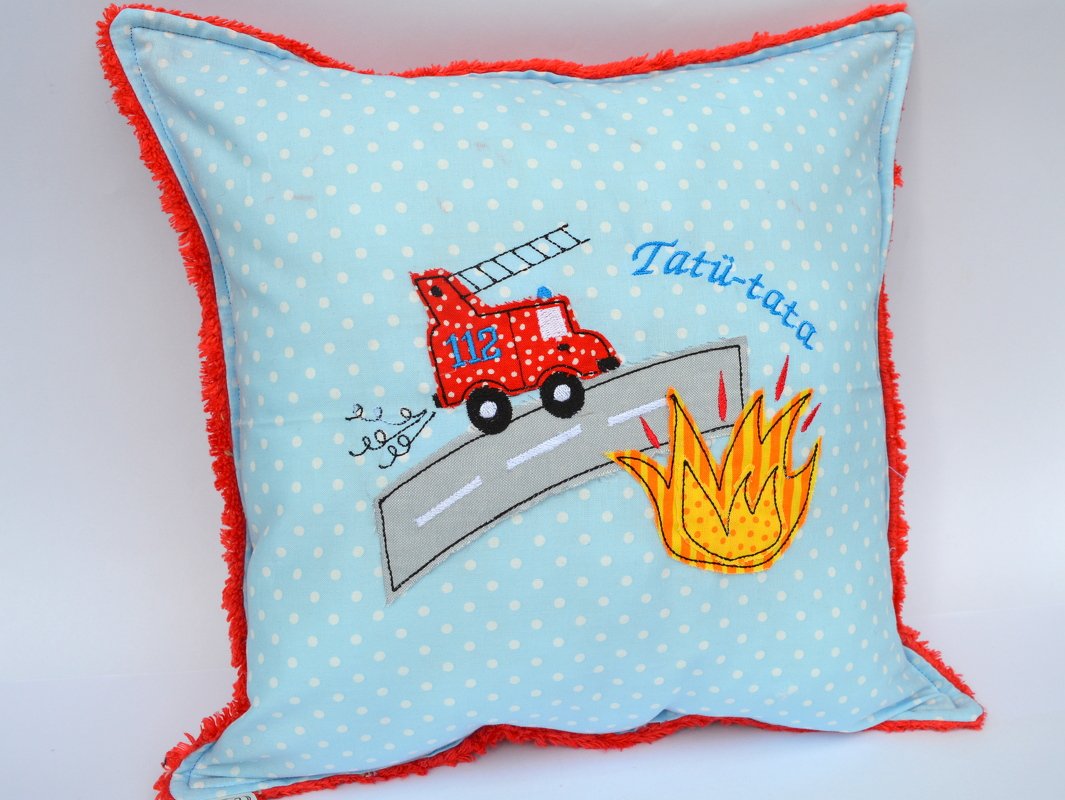 Stickdatei Feuerwehr doodle für den 13x18cm Rahmen