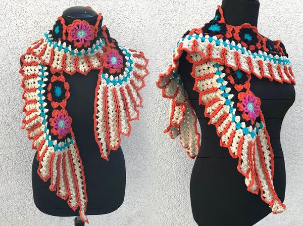 Flügelschal - Tuch „Siux"