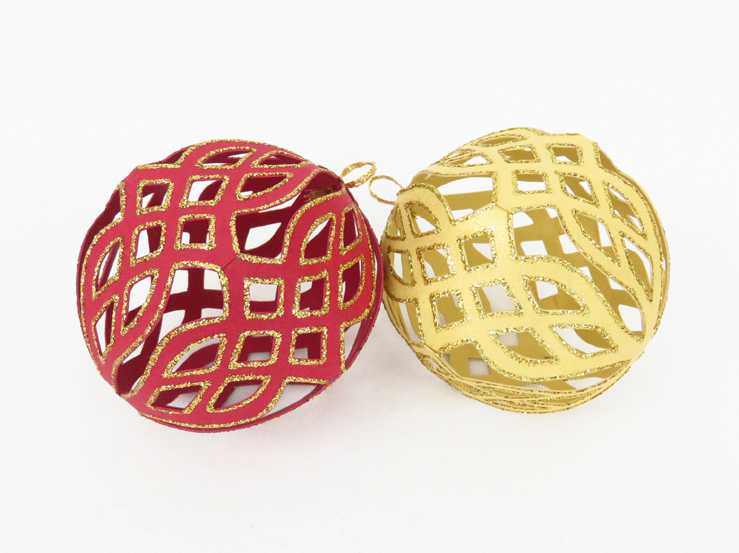 Tannenbaumkugeln – Flechtwerk – Bastelanleitung und Vorlagen