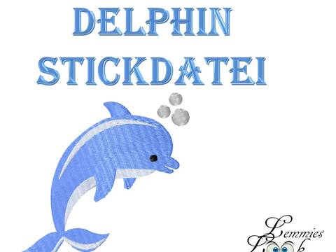 Stickdatei Delphin