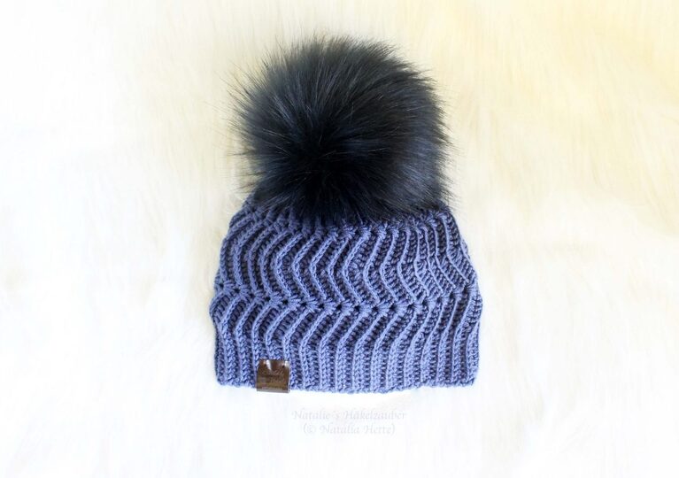 Mütze "Grazie", Zick-Zack-Muster, 3. Var. (3 Links zu Videos)