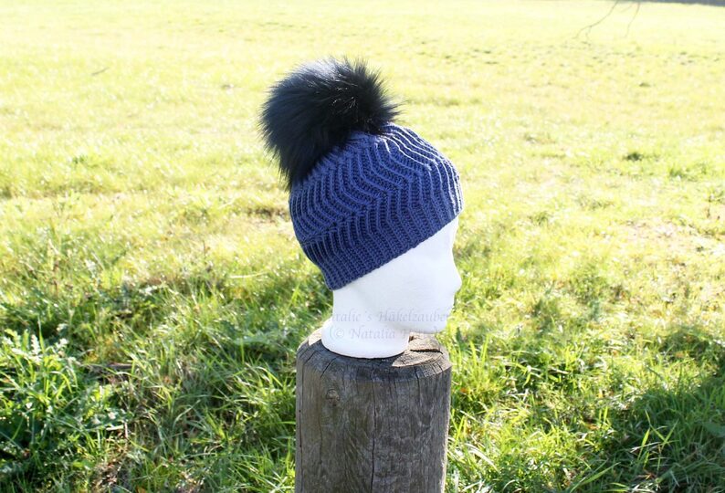 Mütze "Grazie", Zick-Zack-Muster, 3. Var. (3 Links zu Videos)