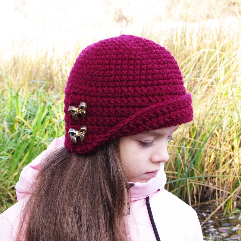 Hat crochet pattern for toddlers, girls, women - Image 5
