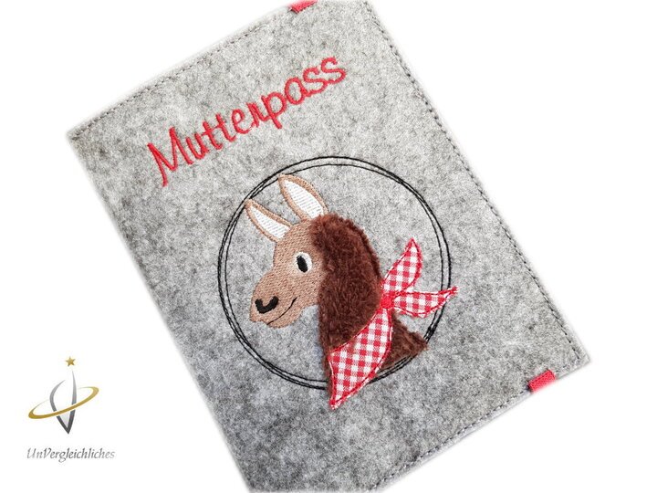 Stickdatei Lama doodle 3er SET für 10x10cm Rahmen