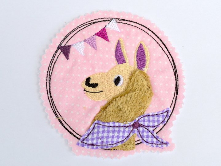 Stickdatei Lama doodle 3er SET für 10x10cm Rahmen