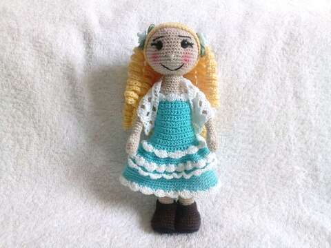 Bekleidungspaket "Sommertraum"  für Puppe Saphira (Häkelanleitung)