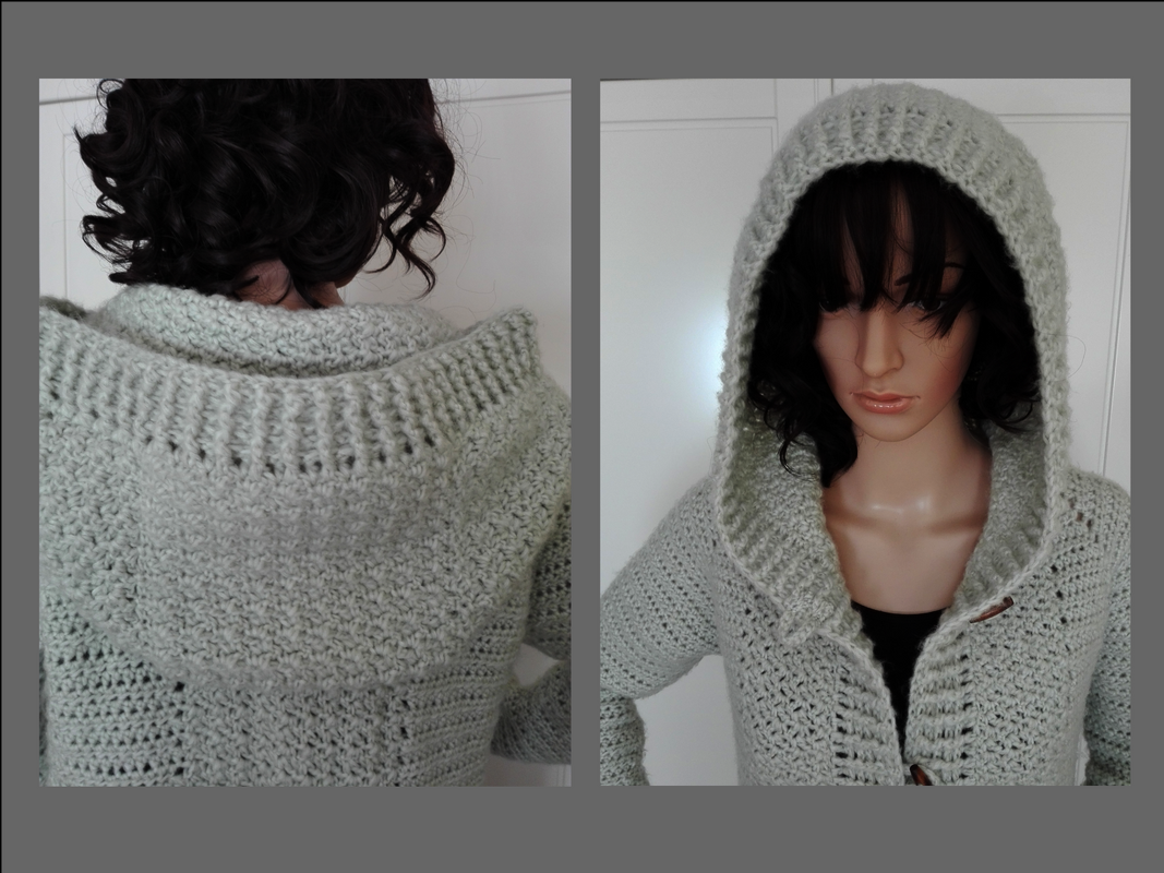 Kapuzenkuscheljacke Gr. S/M Milky Cream - Bild 2