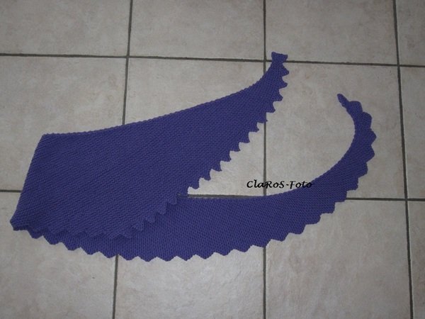 Shawl Hanlei - detailed knitting pattern