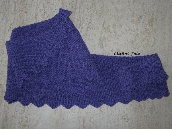 Shawl Hanlei - detailed knitting pattern