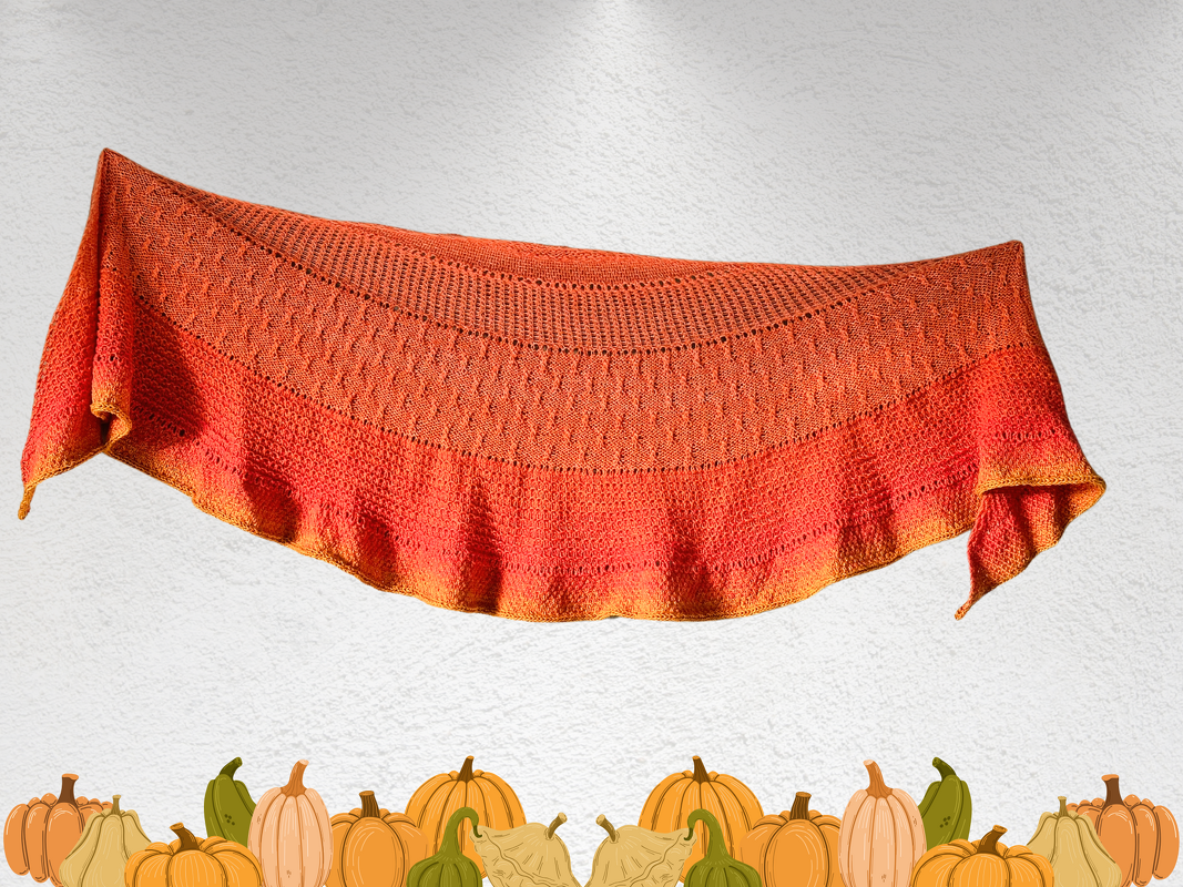 Strickanleitung für ein Halbrundtuch