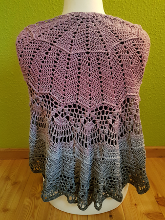 Crochet Pattern "shawl - Haldisa" UK Term