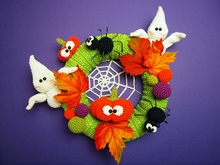 Häkelanleitung Türkranz Halloween - PDF Datei