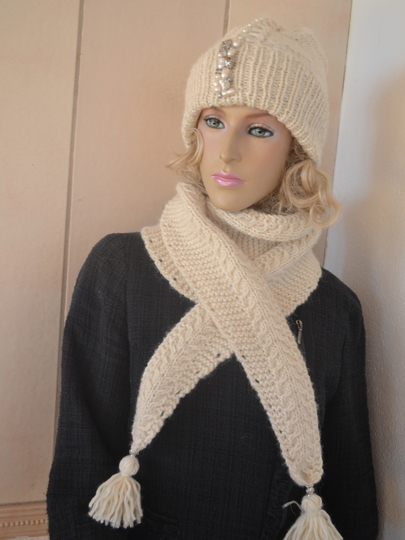 Mütze & Schal Set * Strickanleitung * (alle Größen mit Tabelle)