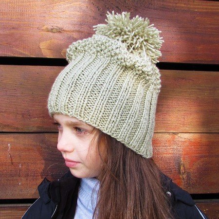 Hat knitting pattern, size for toddler, child, adult