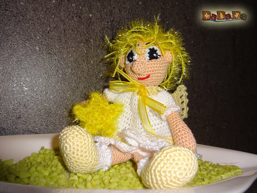 Geschenke-Tasche oder Adventskalender, Engel - gehäkelt von Dadade - Bild 3