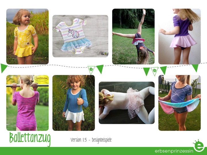 Ballettanzug für Mädchen • Gr. 92-152 • Näh-E-Book Deutsch
