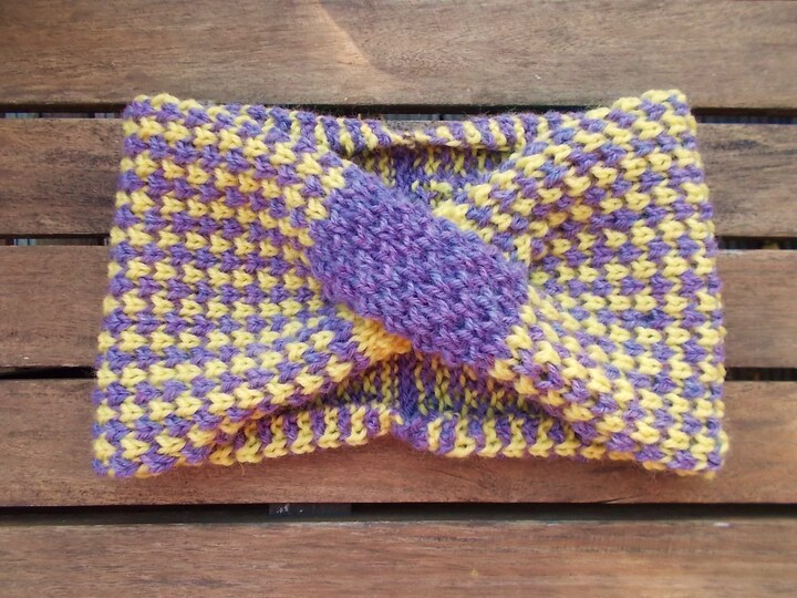 Stirnband mit Verzopfung- Strickanleitung