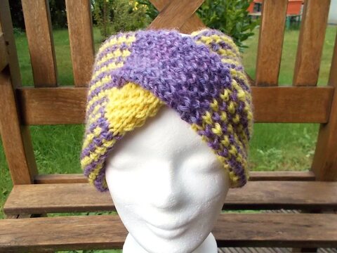 Stirnband mit Verzopfung- Strickanleitung