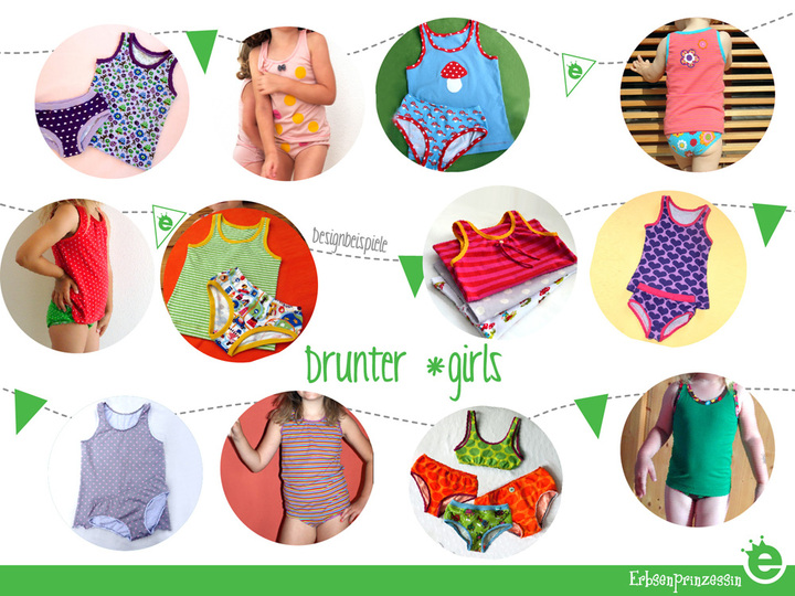 Mädchen-Unterwäsche Drunter *girls • Gr. 74-152 • Schnittmuster • Nähanleitung