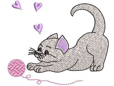 Stickdatei Katzen Vollstick SET - Bild 3