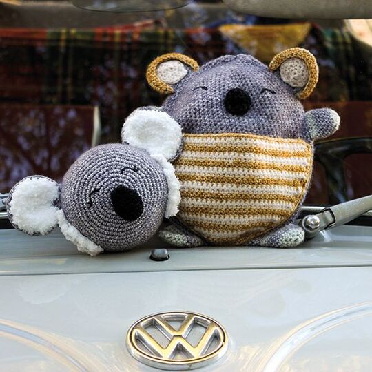 Häkelanleitung Sensorikball Koala Polly - Fühlball