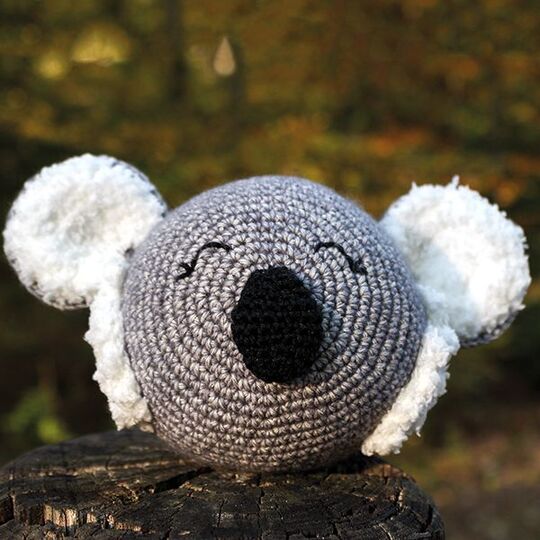Häkelanleitung Sensorikball Koala Polly - Fühlball
