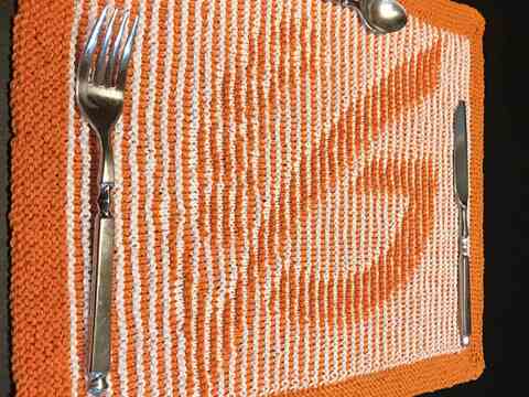 Tischset / Platzset glutenfrei in Illusionsstricktechnik