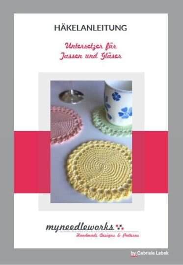 Häkelanleitung: Untersetzer häkeln für Tassen und Gläser